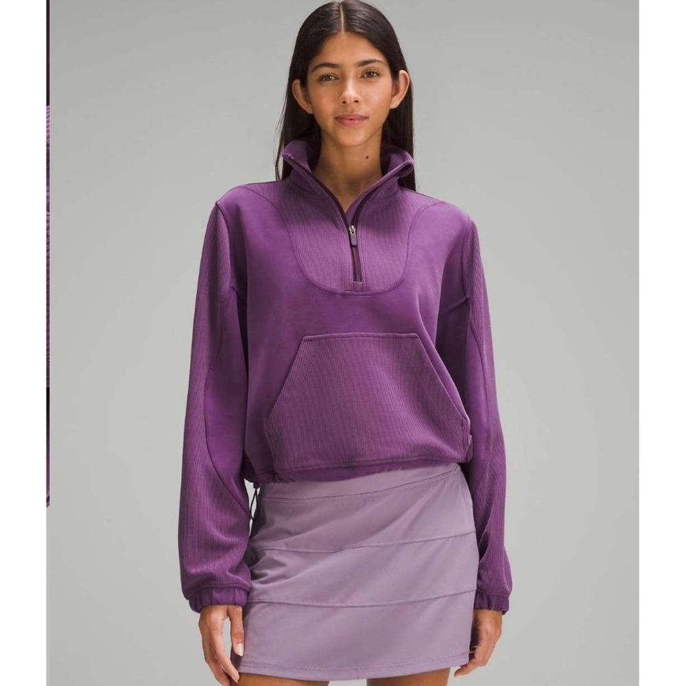Lululemon Brushed Softstreme‎ Ribbed
Half Zip
Dramatic Magenta